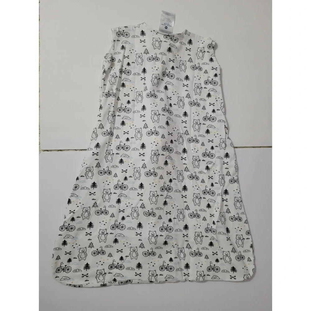 HALO SleepSack Baby Medium 6-12M Bear Bicycle Print Cotton Wearable Blanket
